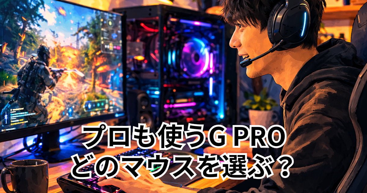 プロも使うG PRO どのマウスを選ぶ？