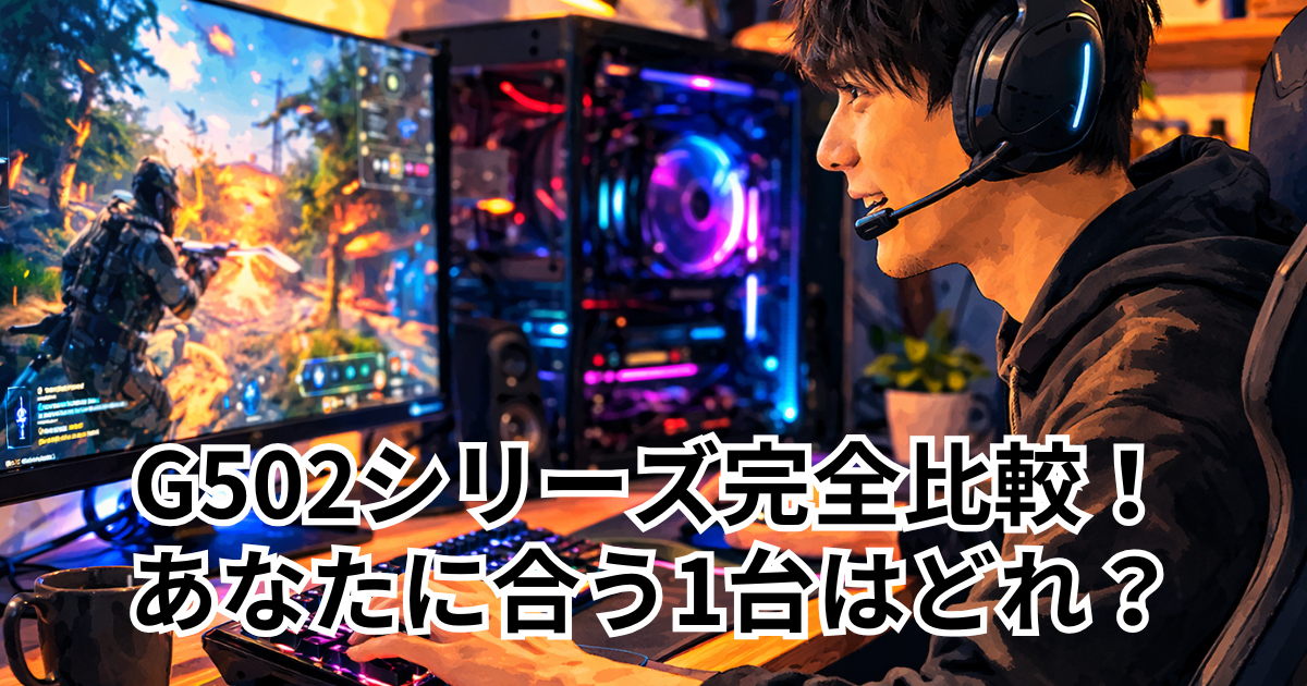 G502シリーズ完全比較！ あなたに合う1台はどれ？