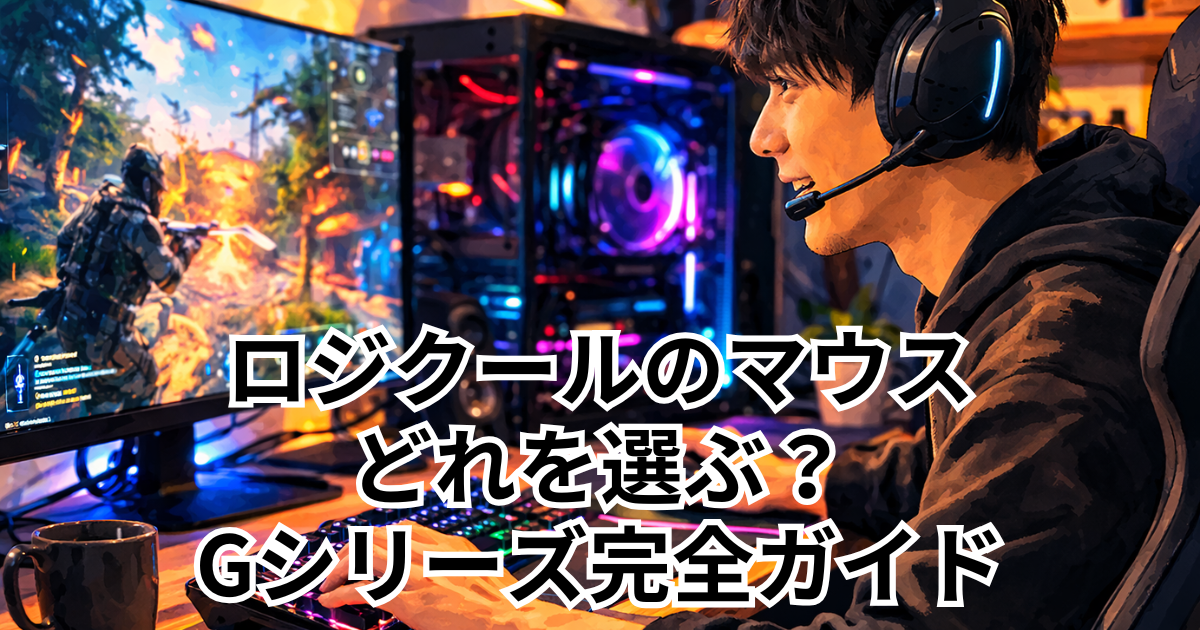 ロジクールのマウス どれを選ぶ？ Gシリーズ完全ガイド