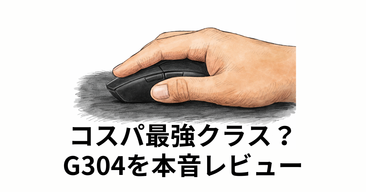 コスパ最強クラス？ G304を本音レビュー