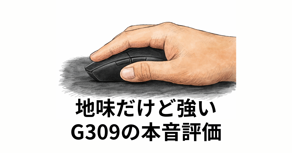 地味だけど強い G309の本音評価