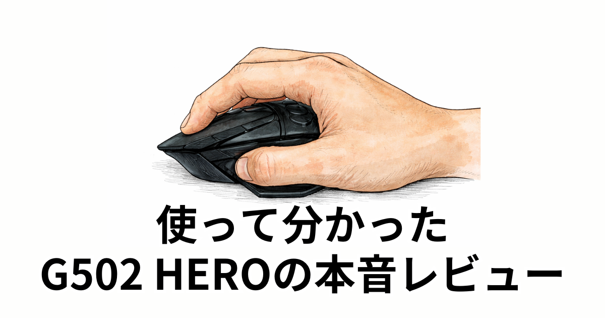 使って分かったG502 HEROの本音レビュー