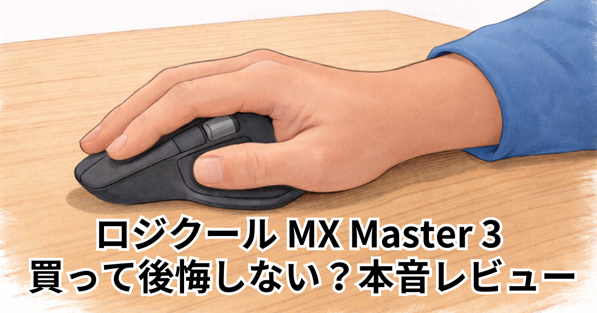 ロジクール MX Master 3 買って後悔しない？本音レビュー