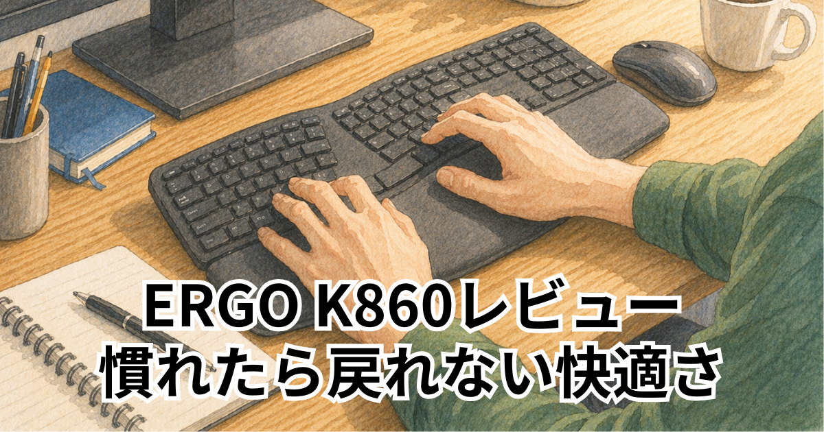 ERGO K860レビュー 慣れたら戻れない快適さ