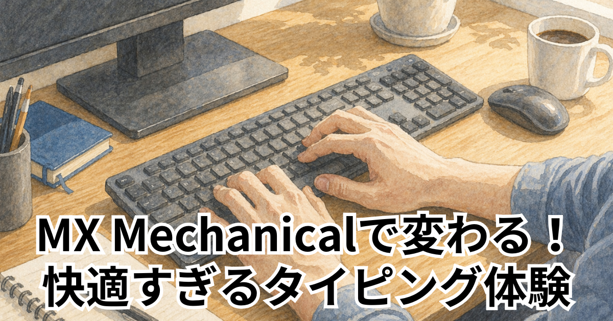 MX Mechanicalで変わる！快適すぎるタイピング体験