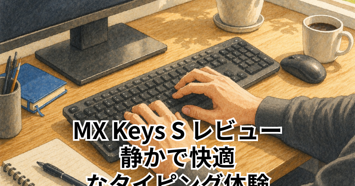 MX Keys S レビュー｜静かで快適なタイピング体験