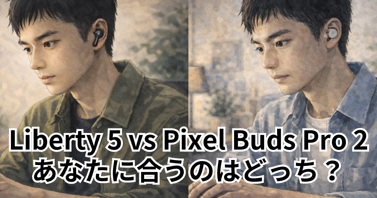 Liberty 5 vs Pixel Buds Pro 2 あなたに合うのはどっち？