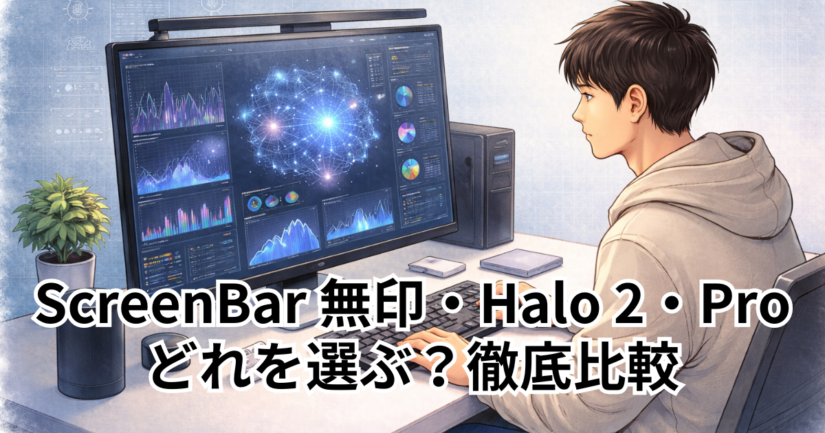 ScreenBar 無印・Halo 2・Pro どれを選ぶ？徹底比較