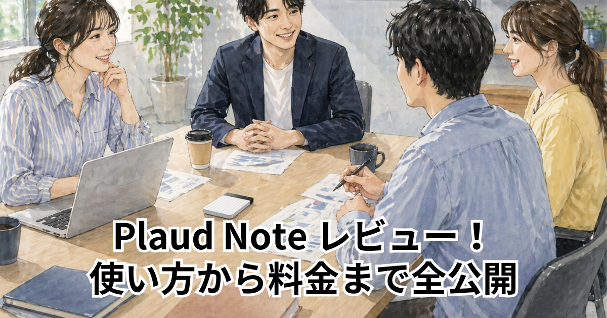 Plaud Note レビュー！使い方から料金まで全公開