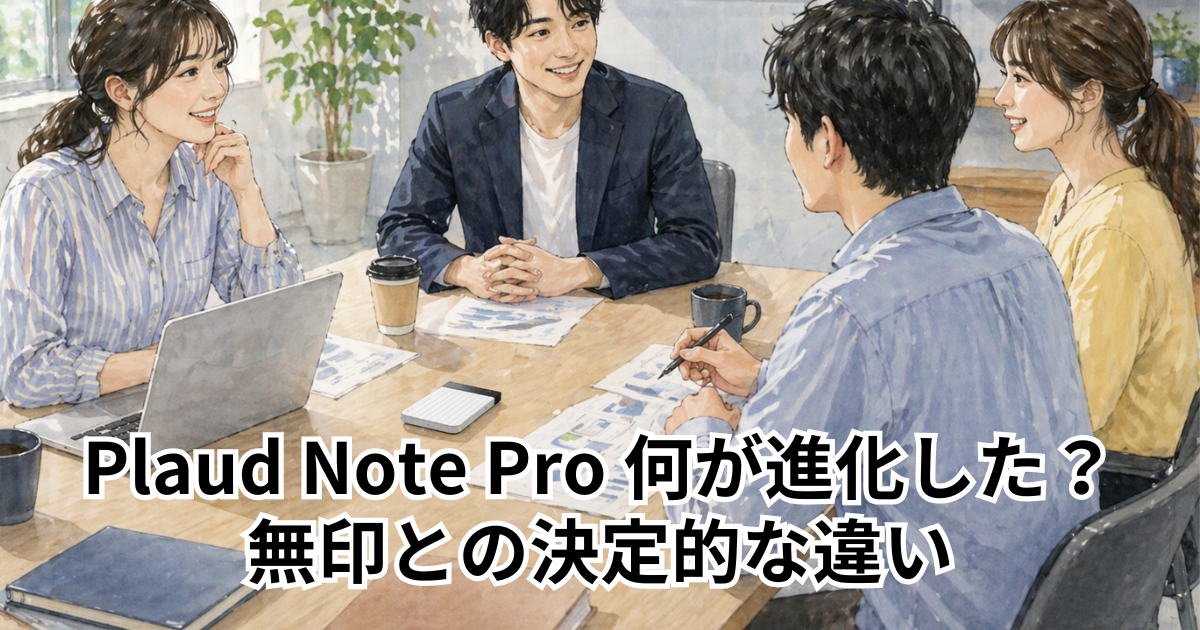 Plaud Note Pro 何が進化した？無印との決定的な違い
