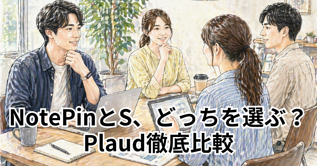 NotePinとS、どっちを選ぶ？Plaud徹底比較