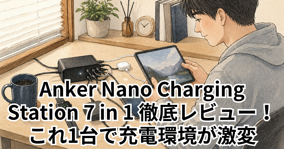 Anker Nano Charging Station 7 in 1 徹底レビュー！これ1台で充電環境が激変