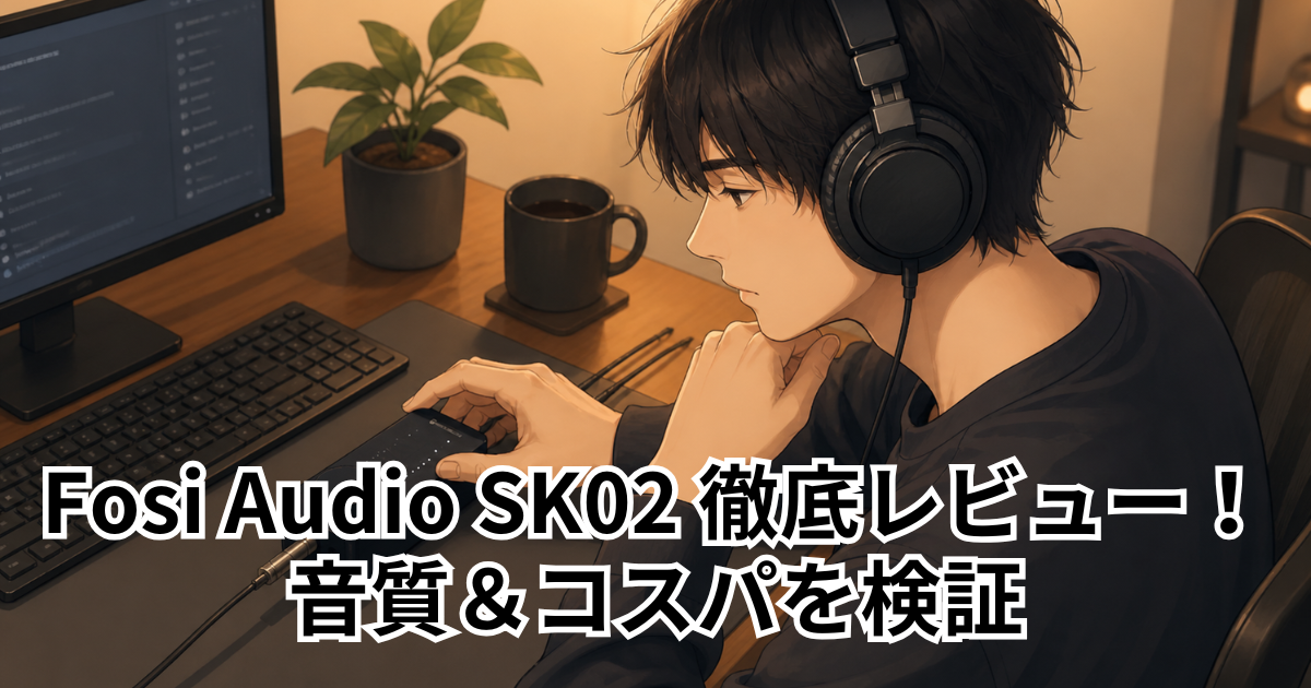 Fosi Audio SK02 徹底レビュー！音質＆コスパを検証