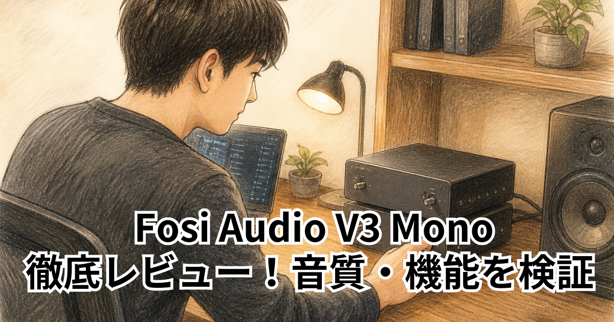 Fosi Audio V3 Mono 徹底レビュー！音質・機能を検証