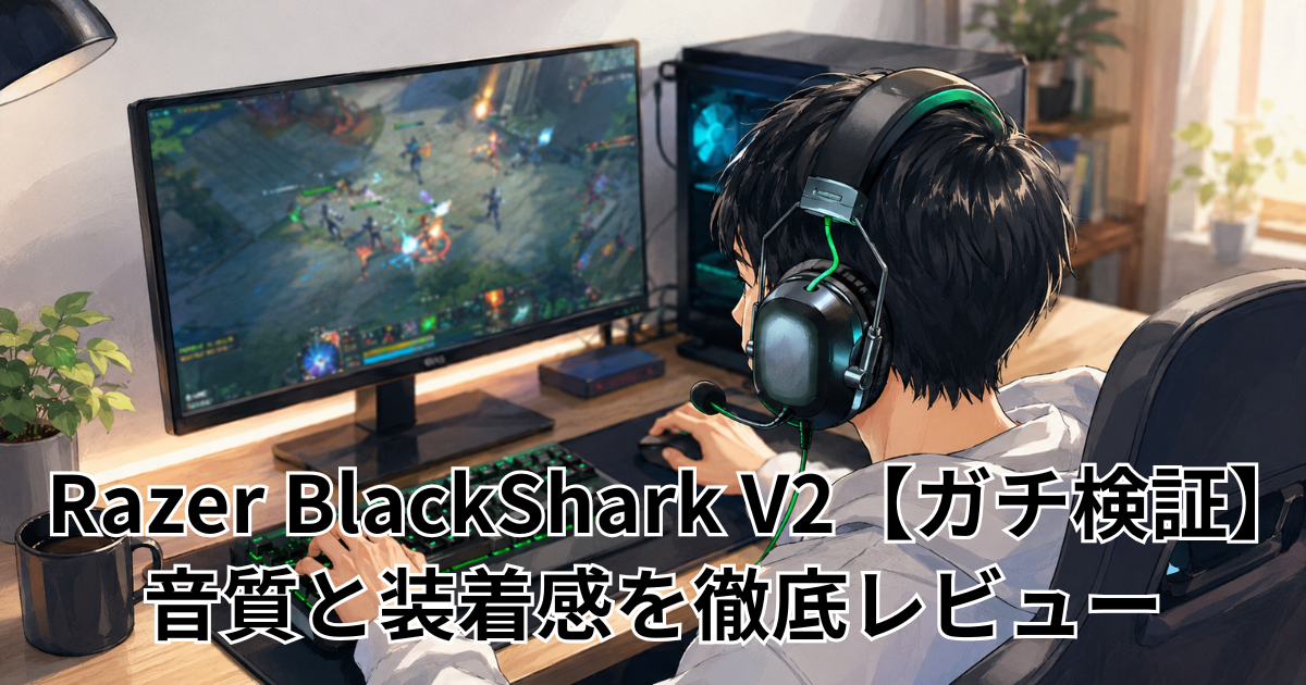 Razer BlackShark V2【ガチ検証】音質と装着感を徹底レビュー