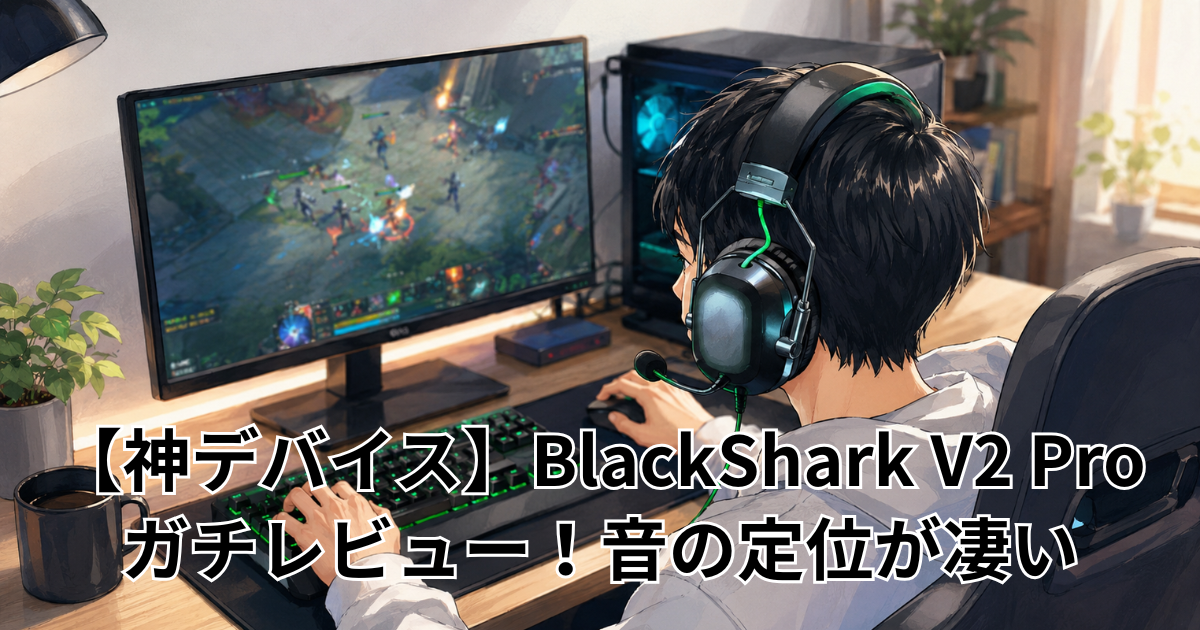 【神デバイス】BlackShark V2 Proガチレビュー！音の定位が凄い