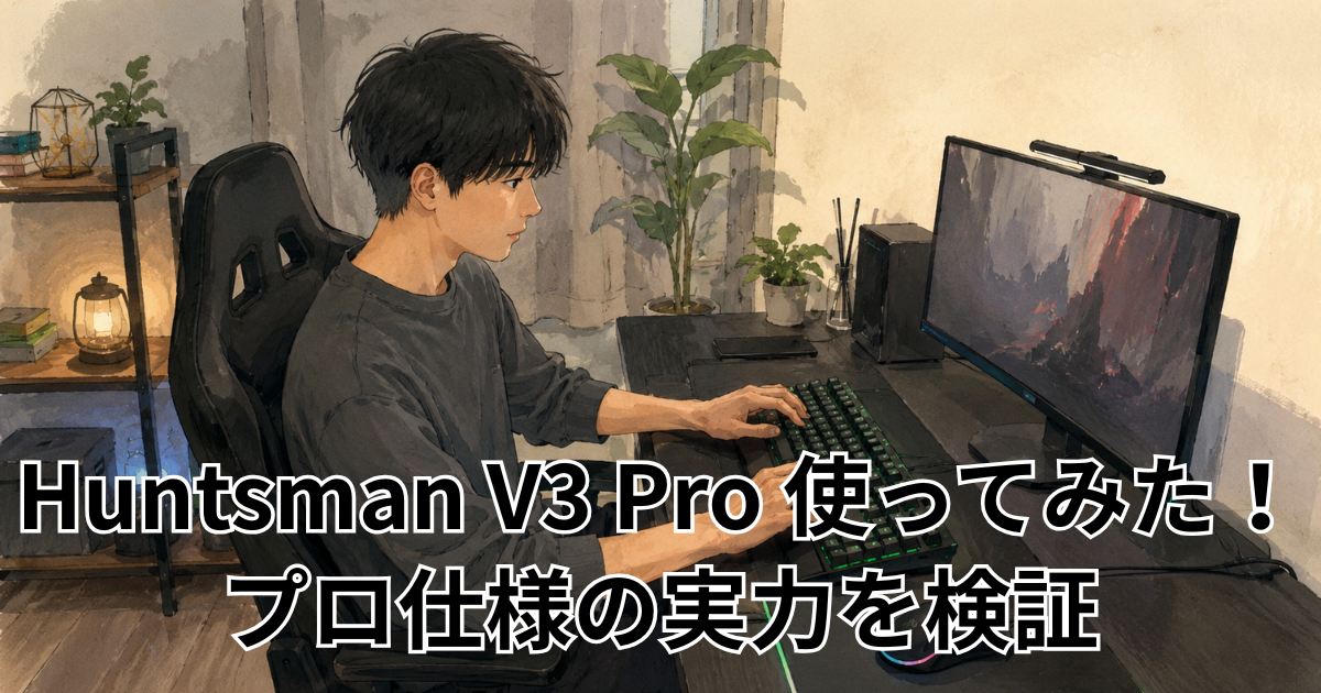 Huntsman V3 Pro 使ってみた！プロ仕様の実力を検証