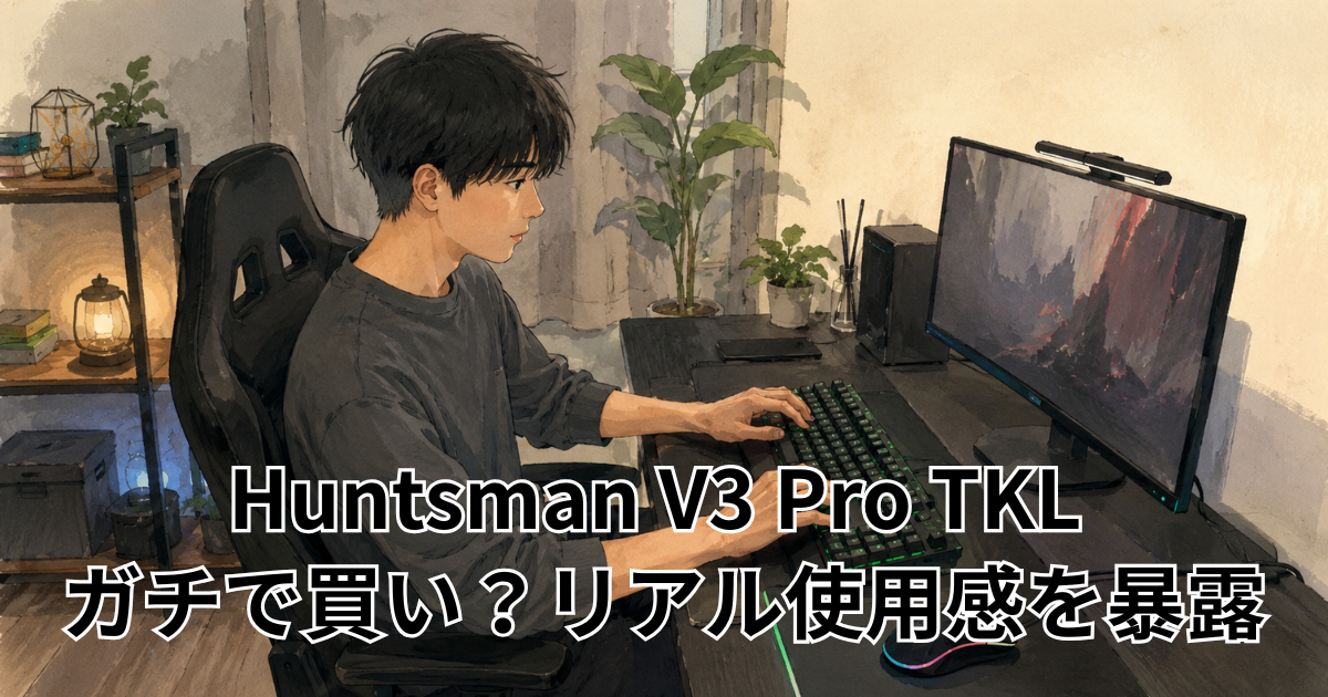 Huntsman V3 Pro TKL ガチで買い？リアル使用感を暴露
