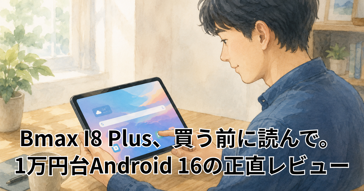 Bmax I8 Plus、買う前に読んで。 1万円台Android 16の正直レビュー
