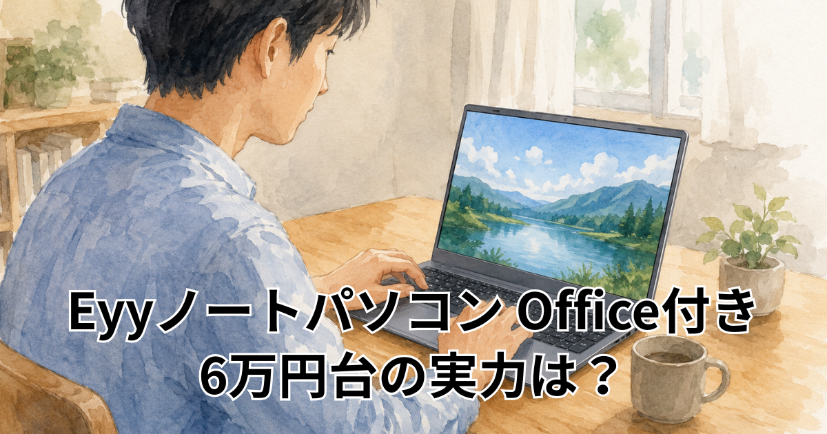 Eyyノートパソコン Office付き6万円台の実力は？