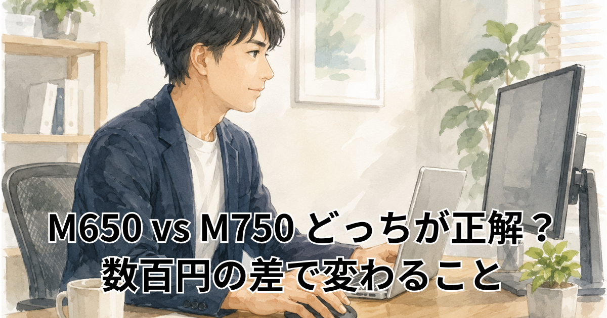 M650 vs M750 どっちが正解？数百円の差で変わること