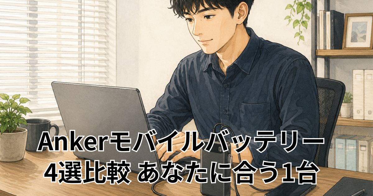 Ankerモバイルバッテリー 4選比較 あなたに合う1台