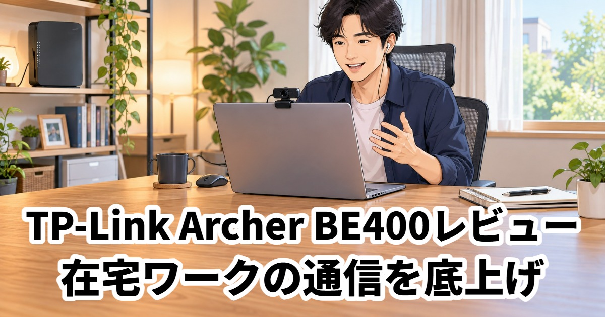 TP-Link Archer BE400レビュー在宅ワークの通信を底上げ